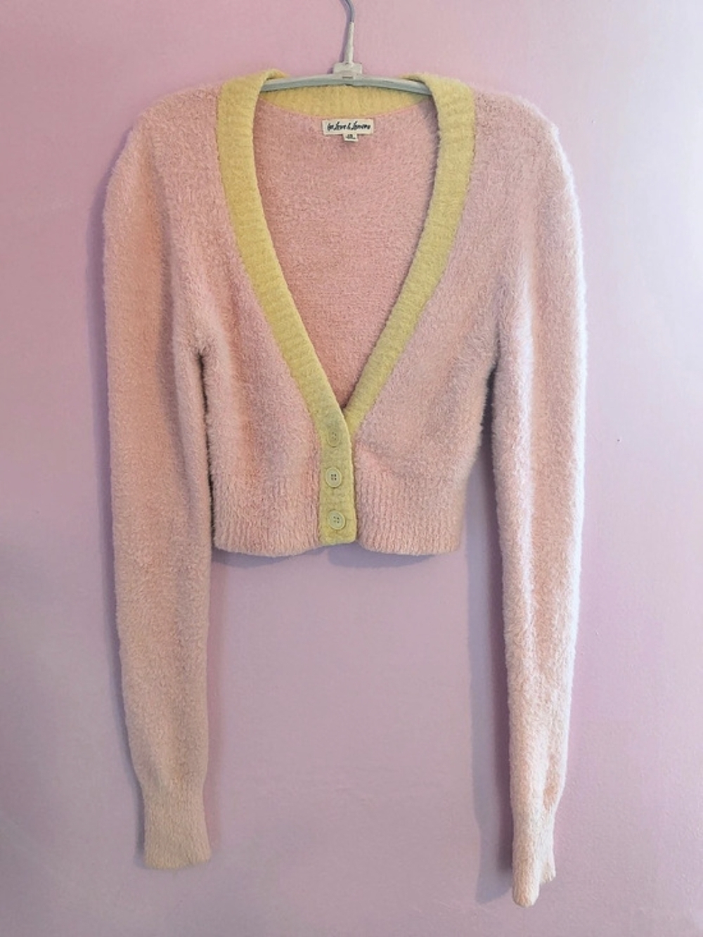 For Love & Lemons Sheila Cropped Cardigan Size XS